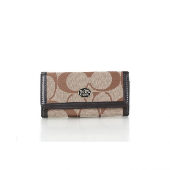 Coach Envelope Big Logo Small Apricot Wallets FFA