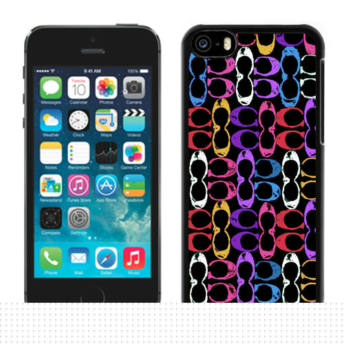 Coach Logo Monogram Multicolor iPhone 5C Cases DQZ