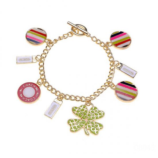 Coach Shine Leaf Gold Bracelets CWD