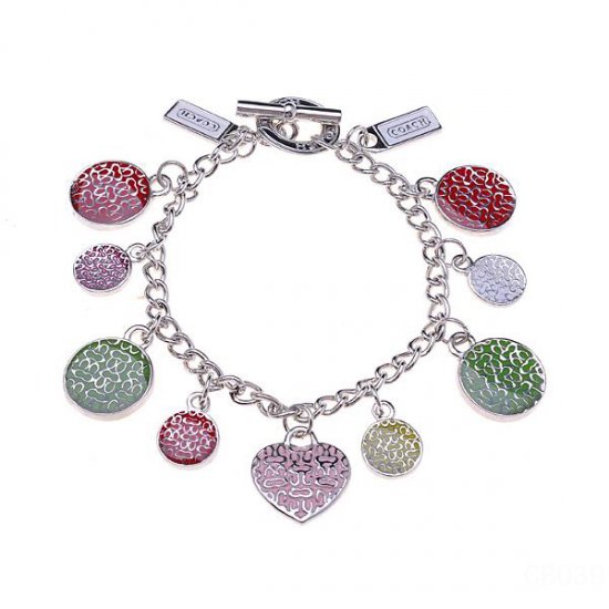 Coach Shine Heart Silver Bracelets CWM