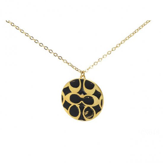 Coach Logo Signature Gold Necklaces CXY