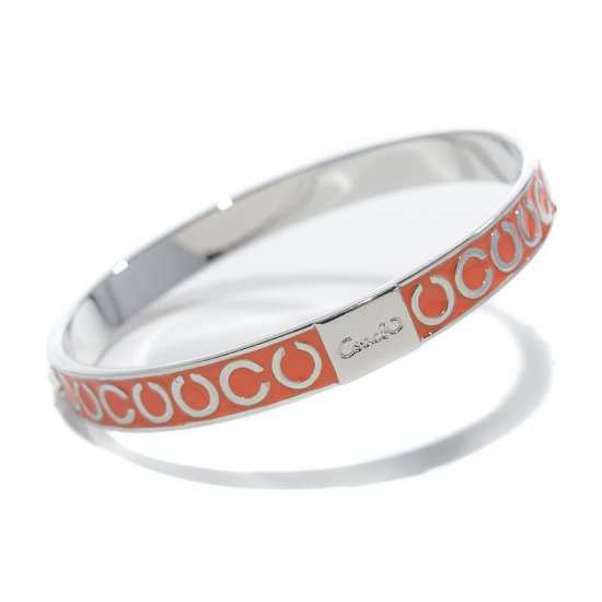 Coach Thin Op Art Pave Orange Bracelets BZT