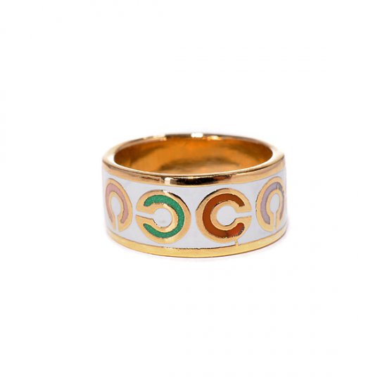 Coach Op Art White Rings AKL