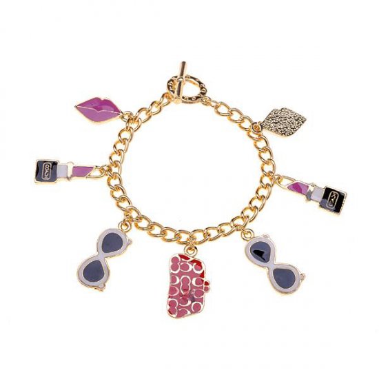 Coach Shopping Charm Gold Bracelets ALI