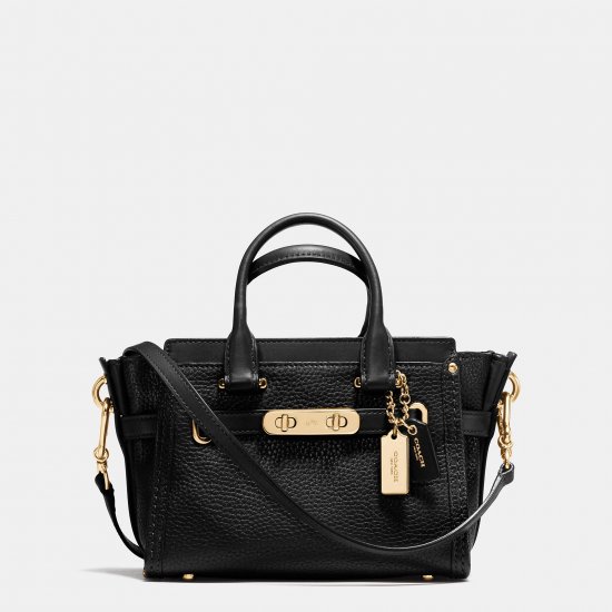 COACH SWAGGER 20 IN PEBBLE LEATHER