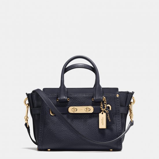 COACH SWAGGER 20 IN PEBBLE LEATHER