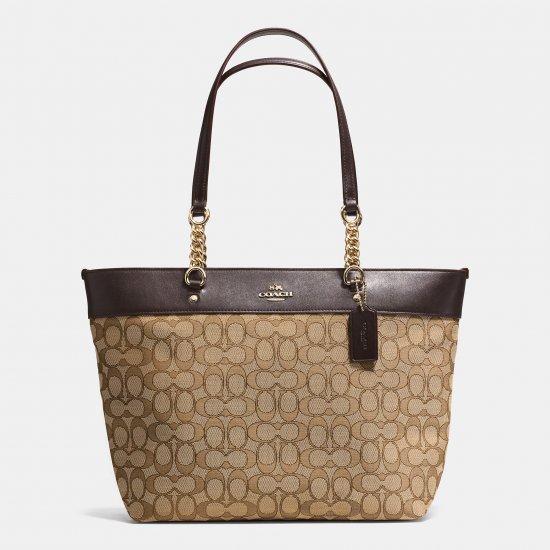 SOPHIA TOTE IN SIGNATURE CANVAS