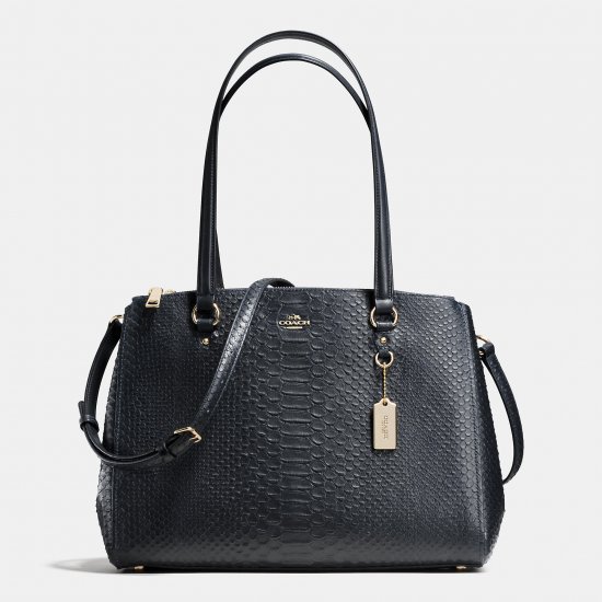 STANTONcarryallin stamped snakeskin leather
