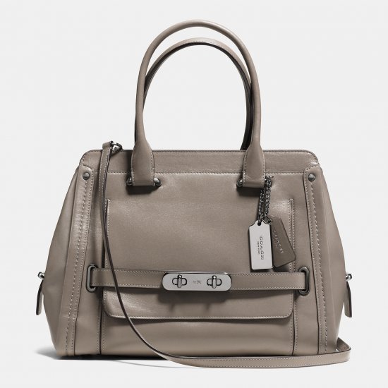 COACH SWAGGER FRAME SATCHEL IN CALF LEATHER
