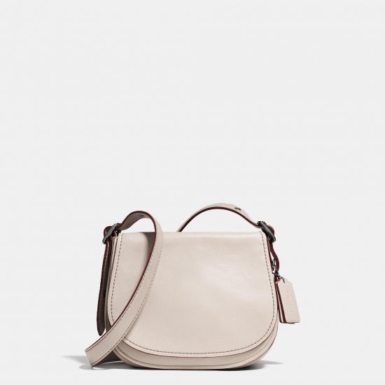 SADDLE BAG 23 IN GLOVETANNED LEATHER