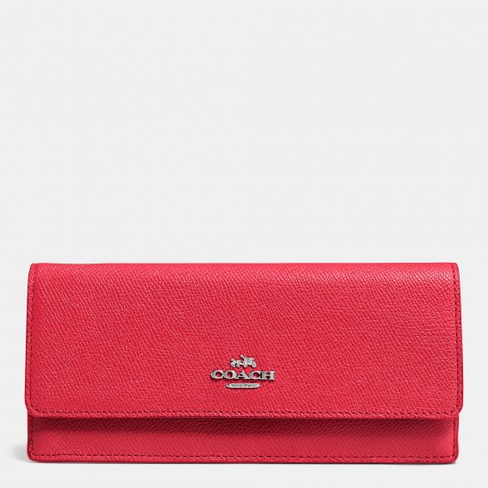 SOFT WALLET IN EMBOSSED TEXTURED LEATHER