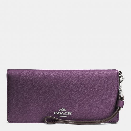 SLIM WALLET IN COLORBLOCK LEATHER