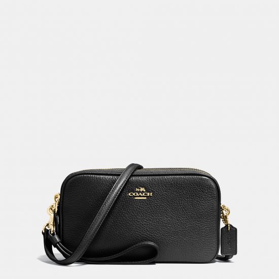 CROSSBODY CLUTCH IN PEBBLE LEATHER