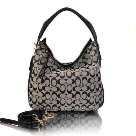 TURNLOCK TOTE IN SIGNATURE JACQUARD
